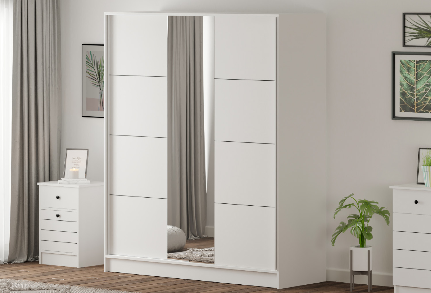 Öykü Sürgülü Aynalı Gardırop